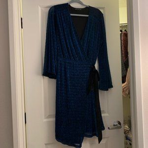 ModCloth Shining Sea Wrap Dress - 70s Vibes